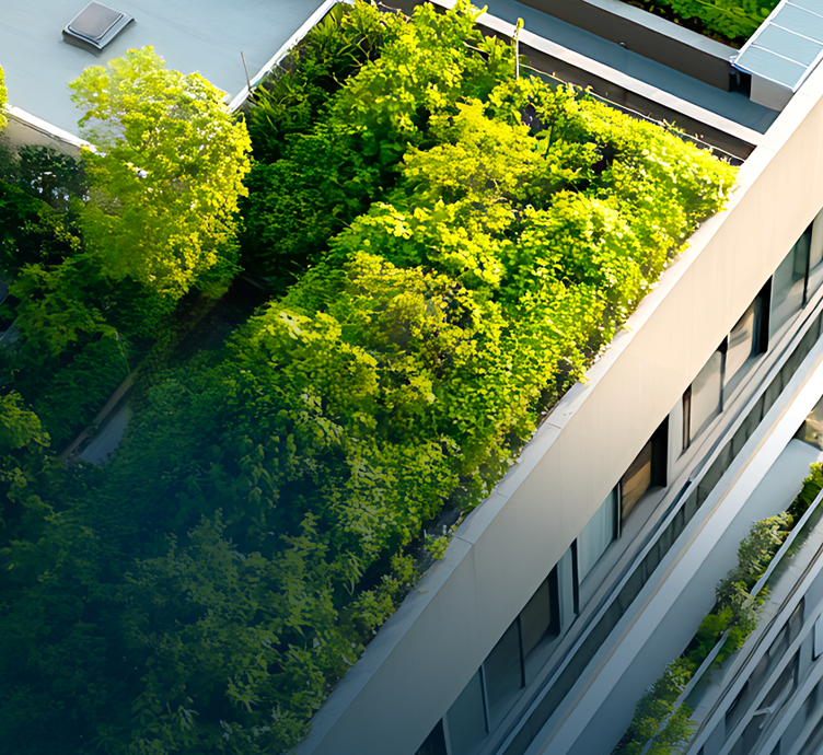 Image of a green building