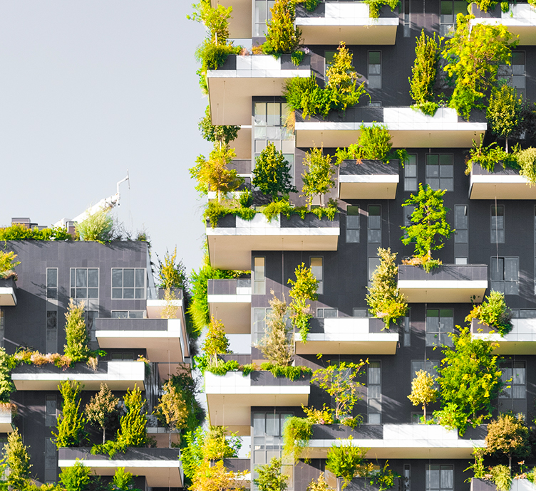 Image of a green building