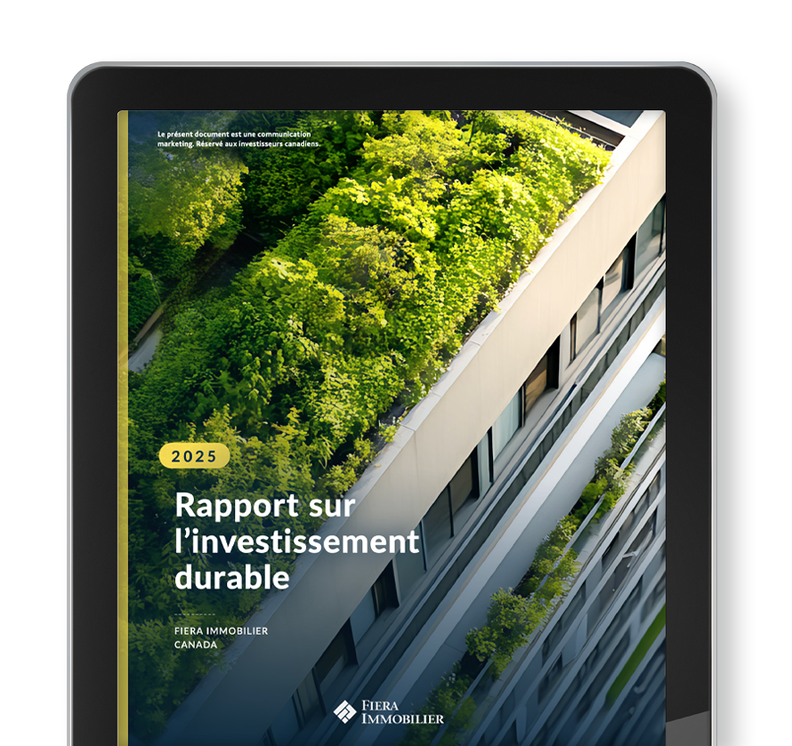 Consultez notre plus récent rapport 2025 de Fiera Immobilier sur l’investissement durable au Canada